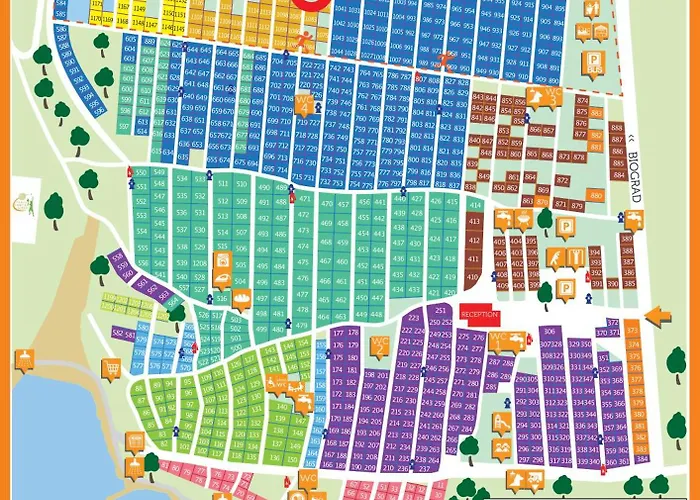 Kamp alanı Iris Homes Biograd Na Moru
